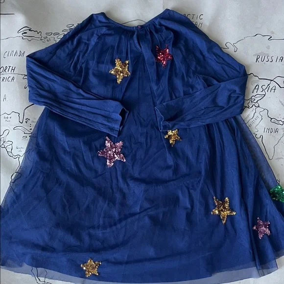 Mini Boden Sequin Tulle Dress - Picture 5 of 6